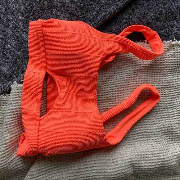AE Aerie Neon Orange Swim Top - Picture 3 of 3